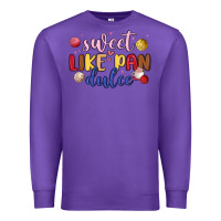 Purple sweet like pan dulce Premium Sweatshirt - MaliasSmallBusiness