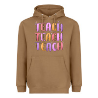 Toasted Coconut teach teach varsity Heavyweight Hoodie - MaliasSmallBusiness