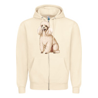 Sandshell standart poodle Zipper Hoodie - Artiststas