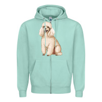 Seafoam standart poodle Zipper Hoodie - Artiststas
