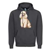 Smoke standart poodle Zipper Hoodie - Artiststas