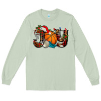 Matcha joy with basketball and santa's hat Long Sleeve Tee - AdoDesignShop