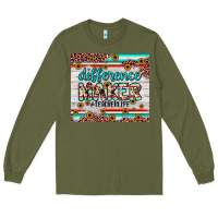 Army Green difference maker Long Sleeve Tee - JahusDesignShop