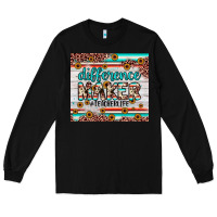 Black difference maker Long Sleeve Tee - JahusDesignShop