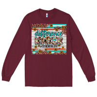 Burgundy difference maker Long Sleeve Tee - JahusDesignShop