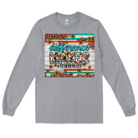 Heather Grey difference maker Long Sleeve Tee - JahusDesignShop