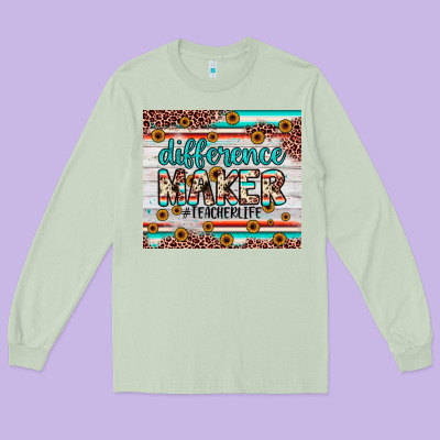 Difference Maker Long Sleeve Tee Designed By Jahusdesignshop