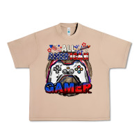 Burro All American gamer 4th of july Urban Heavy Tee - CowGirlArtShop