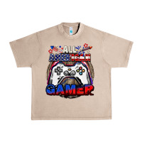 French Oak All American gamer 4th of july Urban Heavy Tee - CowGirlArtShop