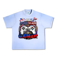 Grape Ice All American gamer 4th of july Urban Heavy Tee - CowGirlArtShop