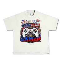 Pistachio All American gamer 4th of july Urban Heavy Tee - CowGirlArtShop