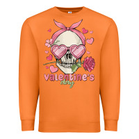 Carrot valentine's day skull Premium Sweatshirt - MaliasSmallBusiness
