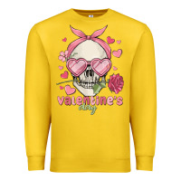 Lemon valentine's day skull Premium Sweatshirt - MaliasSmallBusiness
