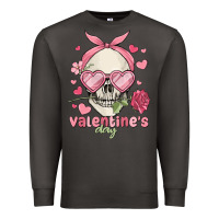 Smoke valentine's day skull Premium Sweatshirt - MaliasSmallBusiness