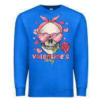 True Royal valentine's day skull Premium Sweatshirt - MaliasSmallBusiness