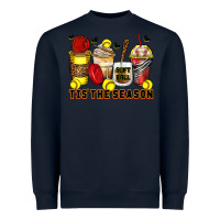 Navy tis' the season softball coffee cups Heavyweight Sweatshirt - Zillion Design Studio