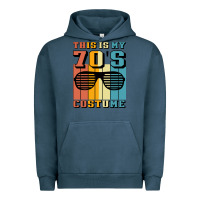 Pigment Midnight Navy This İs My 70'S Costume Urban Hoodie - Bettercallsaul