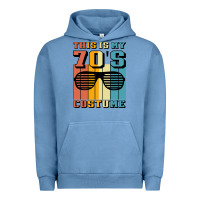 Pigment Pebble Blue This İs My 70'S Costume Urban Hoodie - Bettercallsaul