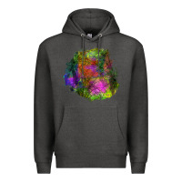 Charcoal Heather halloween spider web for patches Premium Hoodie - BundleAndBundleShop