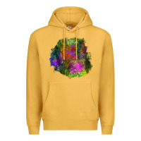 Mustard halloween spider web for patches Premium Hoodie - BundleAndBundleShop