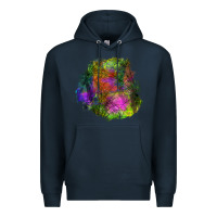 Navy halloween spider web for patches Premium Hoodie - BundleAndBundleShop