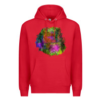 Red halloween spider web for patches Premium Hoodie - BundleAndBundleShop