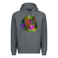 Rock halloween spider web for patches Premium Hoodie - BundleAndBundleShop