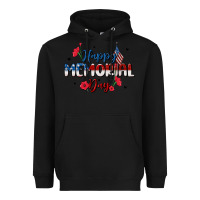 Black happy memorial day Heavyweight Hoodie - MaliasSmallBusiness