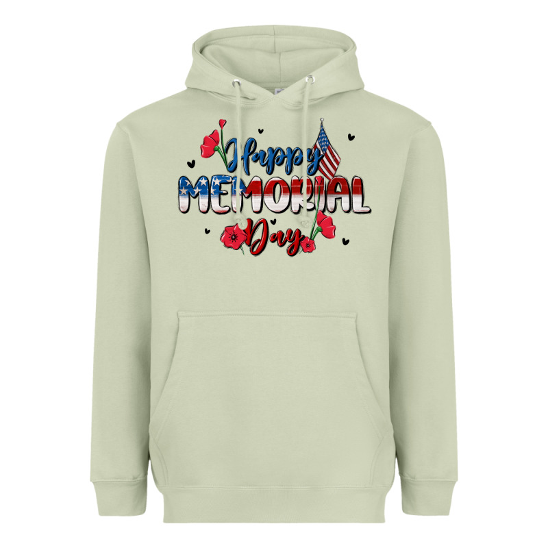 Happy Memorial Day Heavyweight Hoodie by MaliasSmallBusiness | Teevron