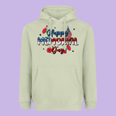 Happy Memorial Day Heavyweight Hoodie Designed By Maliassmallbusiness