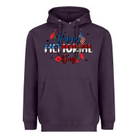 Plum happy memorial day Heavyweight Hoodie - MaliasSmallBusiness