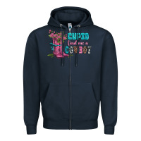 Navy velantines day cupid find me a cowboy Zipper Hoodie - AdoDesignShop