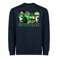 Navy tis' the season soccer coffee cups Heavyweight Sweatshirt - Zillion Design Studio