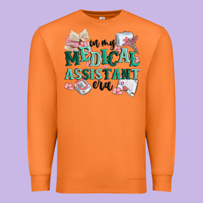 In My Medical Assistant Era Premium Sweatshirt Designed By Maliassmallbusiness