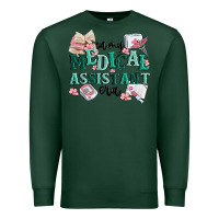 Sports Green in my medical assistant era Premium Sweatshirt - MaliasSmallBusiness