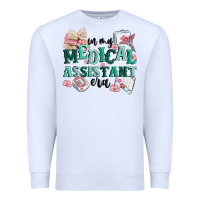 White in my medical assistant era Premium Sweatshirt - MaliasSmallBusiness