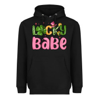 Black lucky babe st patrick s day Heavyweight Hoodie - MaliasSmallBusiness