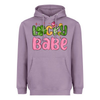 Lavender lucky babe st patrick s day Heavyweight Hoodie - MaliasSmallBusiness
