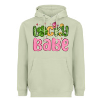 Matcha lucky babe st patrick s day Heavyweight Hoodie - MaliasSmallBusiness