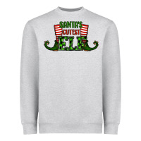 Santa's Cutest Elf Christmas Heavyweight Sweatshirt | Teevron