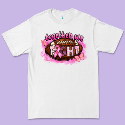 Together We Fight Football Premium Tee Designed By Barkaloodesign