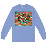 Colony Blue coffee teach repeat Long Sleeve Tee - JahusDesignShop