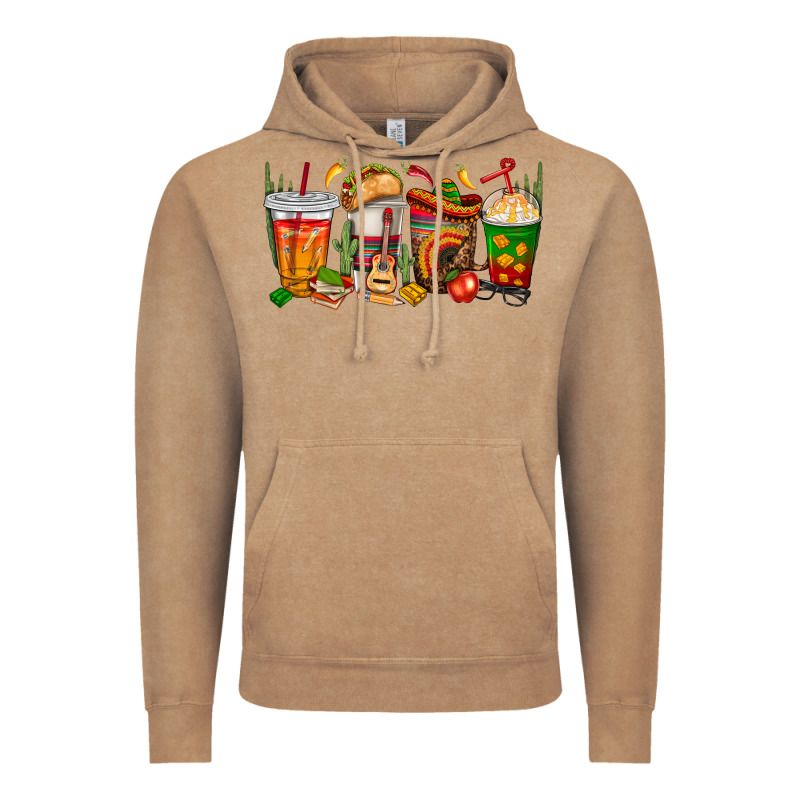 Spanish Teacher Coffee Cups Vintage Hoodie by texasbilliewilder | Teevron