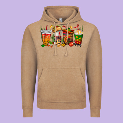 Spanish Teacher Coffee Cups Vintage Hoodie Designed By Texasbilliewilder