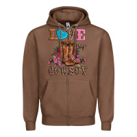 Chestnut valentines day love my cowboy Zipper Hoodie - AdoDesignShop