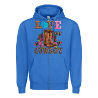 True Royal valentines day love my cowboy Zipper Hoodie - AdoDesignShop
