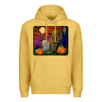 Antique Gold headstone and coffin mousepad Premium Hoodie - BundleAndBundleShop