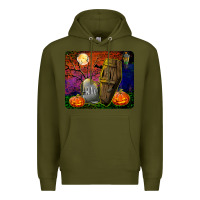 Army Green headstone and coffin mousepad Premium Hoodie - BundleAndBundleShop