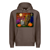 Coffee headstone and coffin mousepad Premium Hoodie - BundleAndBundleShop