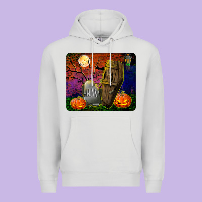 Headstone And Coffin Mousepad Premium Hoodie Designed By Bundleandbundleshop